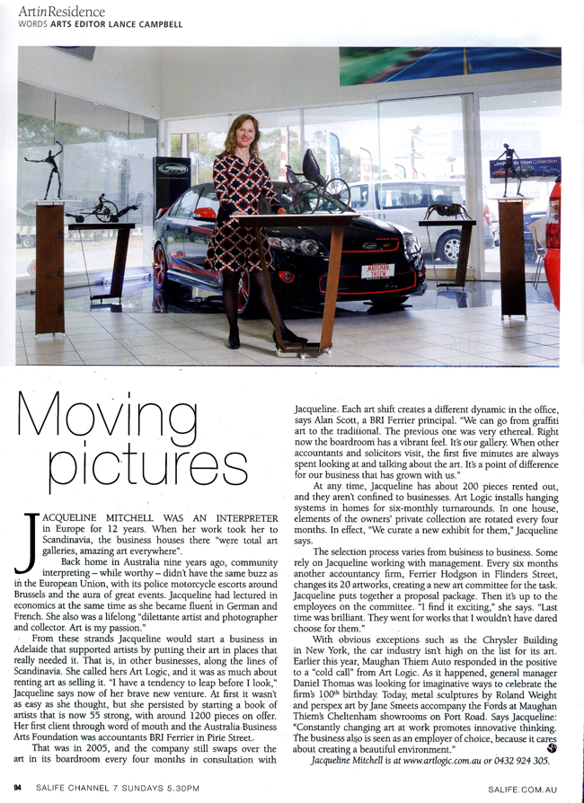 SA Life Interviews Art Logic's Manager Jacqueline Mitchell